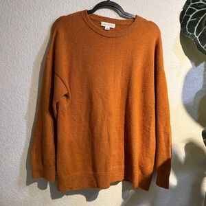 Cozy Orange Sweater Organic Cotton